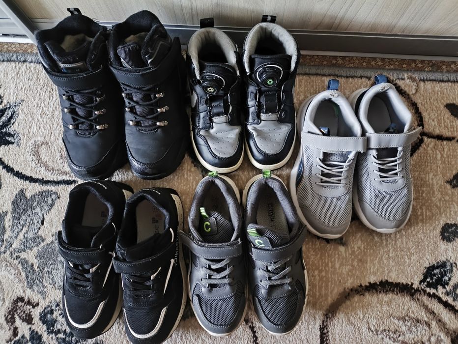 Пакет обуви 7 пар,34 - 35 размер