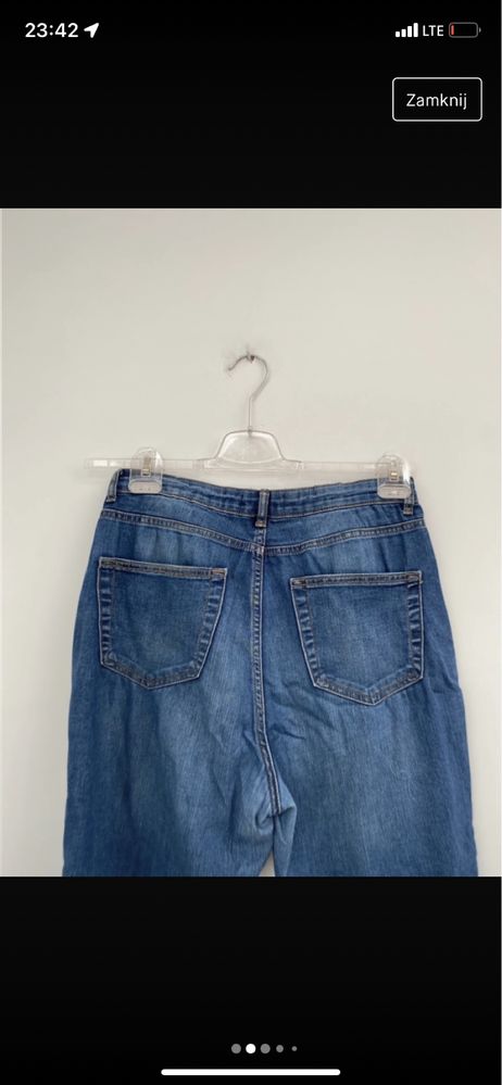 jeansy niebieskie długie