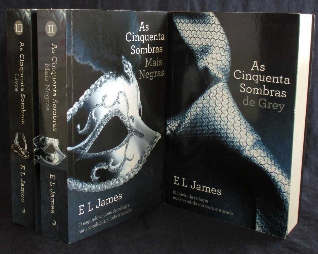 Livros Cinquenta Sombras E. L. James Trilogia Completa
