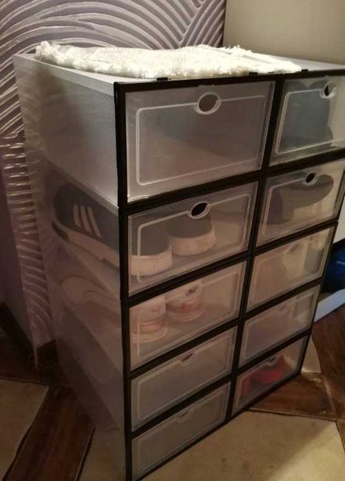 Pudełka do przechowywania otwierane z klapkę dom garderoba