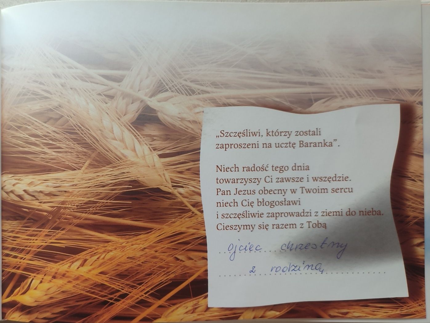 Pamiątka Komunii Świętej