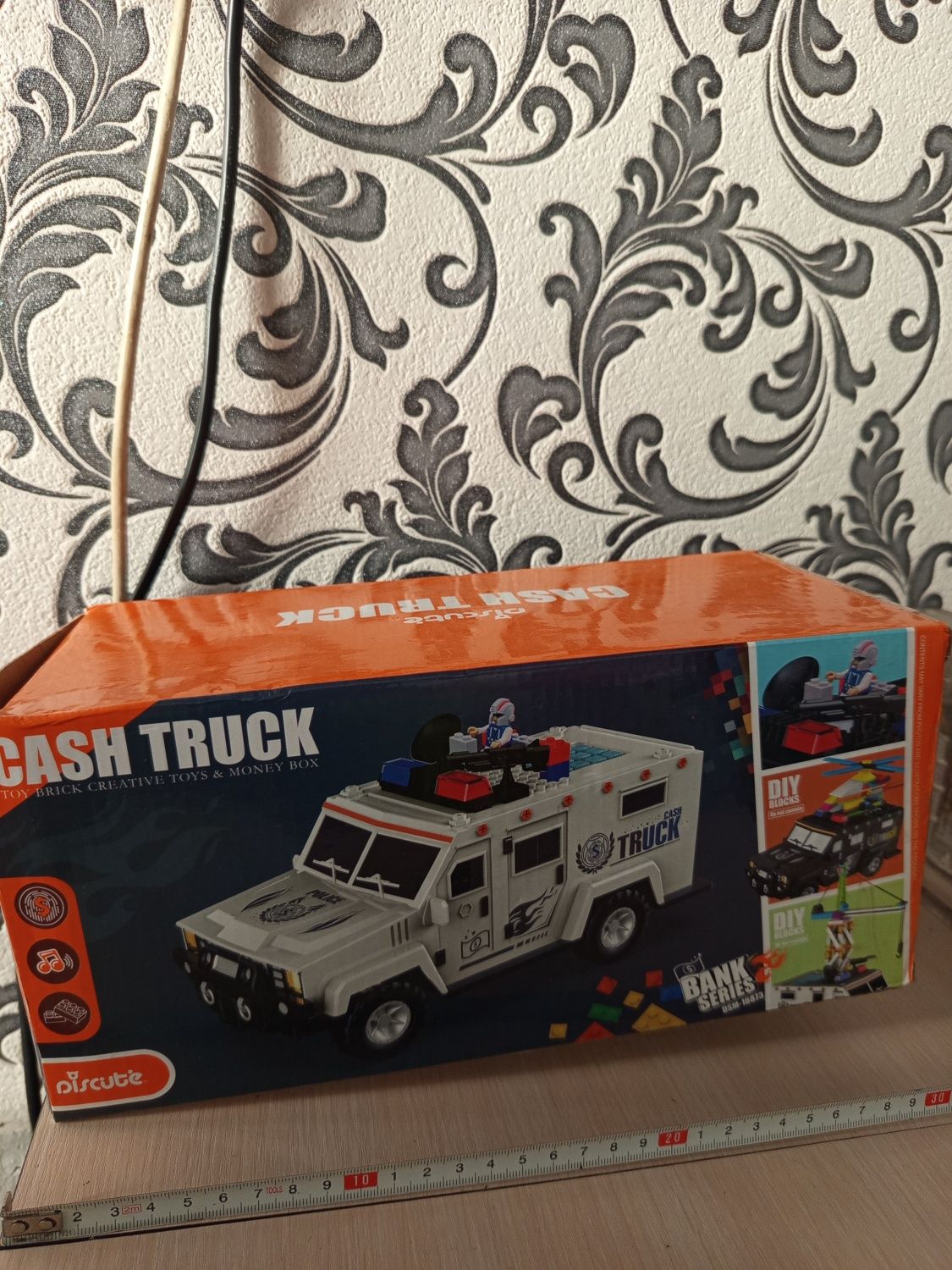 Дитячий сейф-копилка з кодом і відбитком пальця Cash Truck