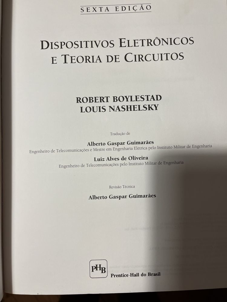 Livro  Dispositivos Eletronicos e Teoria de Circuitos