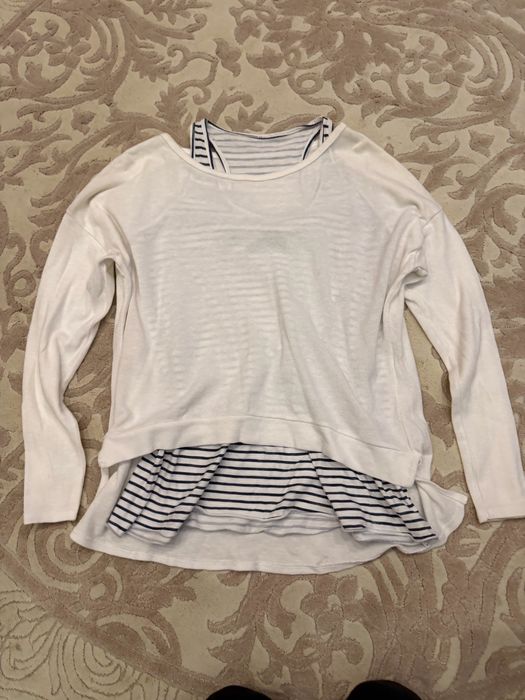 Кофта з майкою в полоску