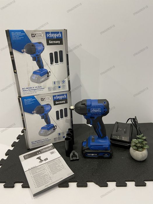 Гайковерт, гайкокрут, гайковёрт аккумуляторный Scheppach НІМЕЧЧИНА