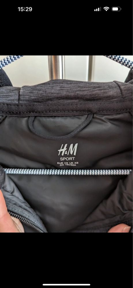 Casaco desporto capuz H&M XS nunca usado