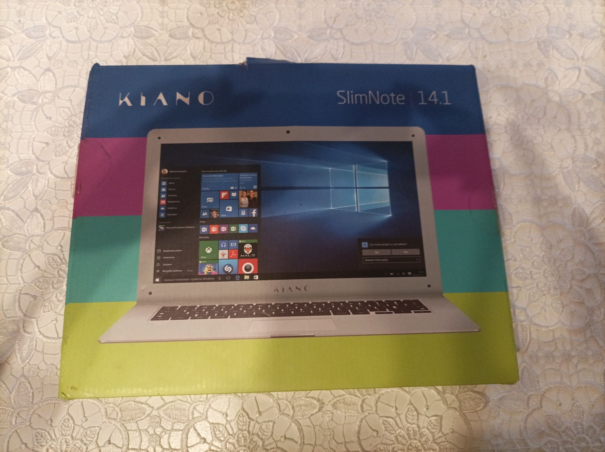 Sprzedam laptop Kiano SlimNote  14.1 uszkodzenia karta graficzna