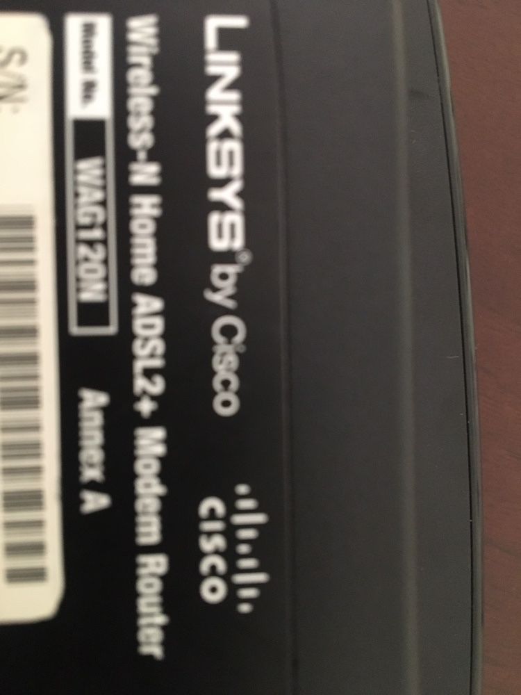 router Linksys Cisco WAG120N