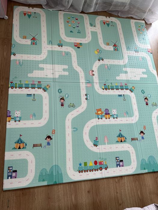 Duża Mata Piankowa 180x160 Dwustronna Składana