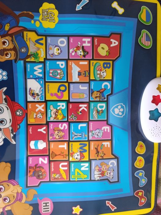 Інтерактивний навчальний  плакат "Щенячий патруль" (PAW Patrol)