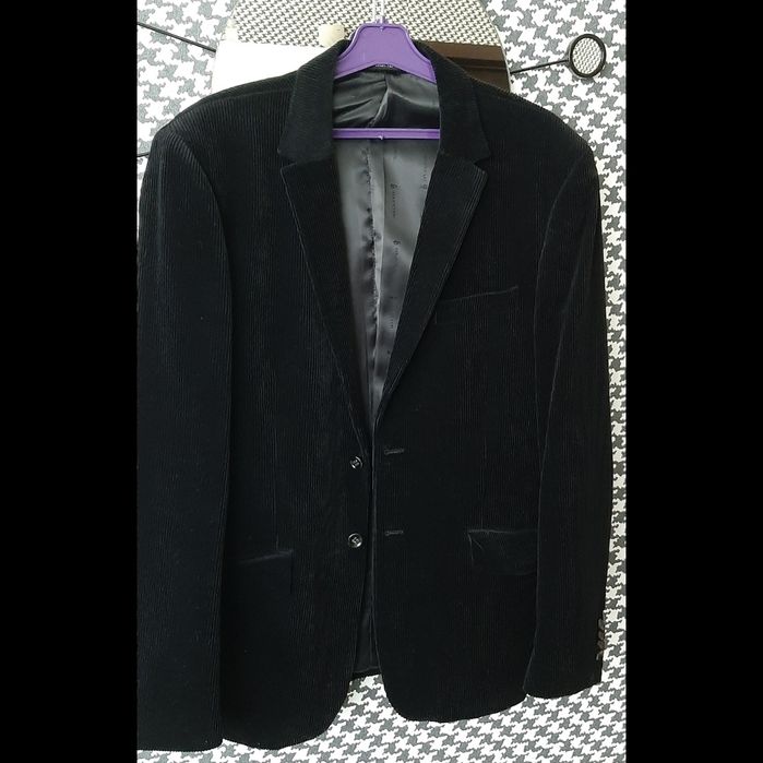 Оригинал! Вельветовый мужской пиджак M-L чоловічий піджак