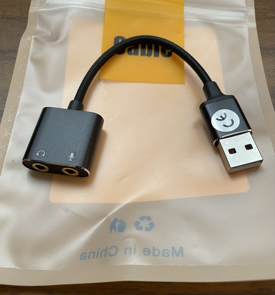 Adaptador placa de som 100% Novo