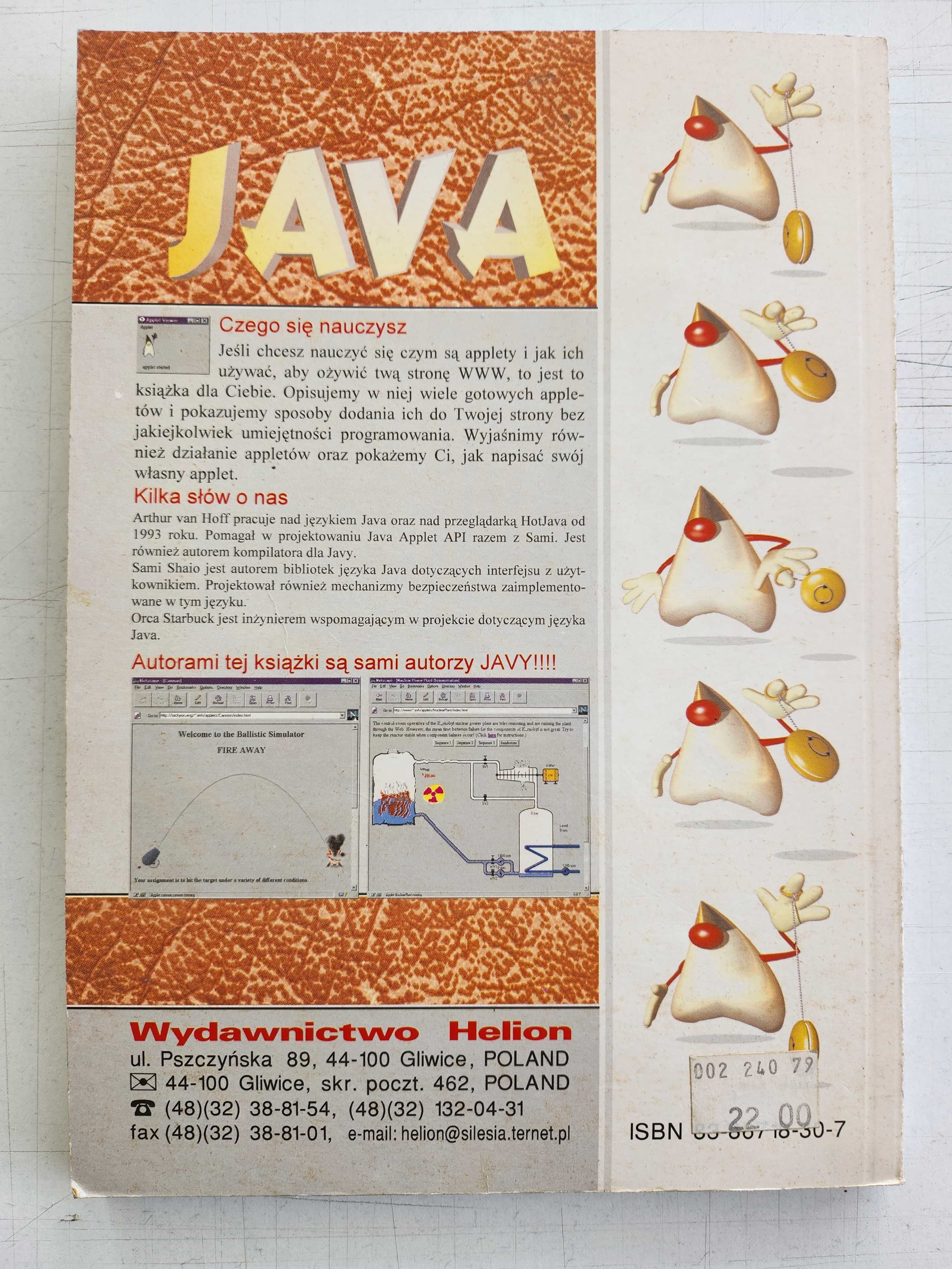 Książka JAVA - Arthur van Hoff
