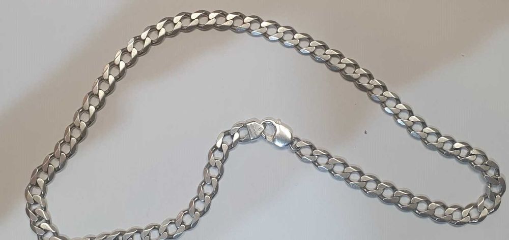 Srebrny łańcuszek 925 59,10 g. 55 cm - Madej Gorlice Mickiewicza -