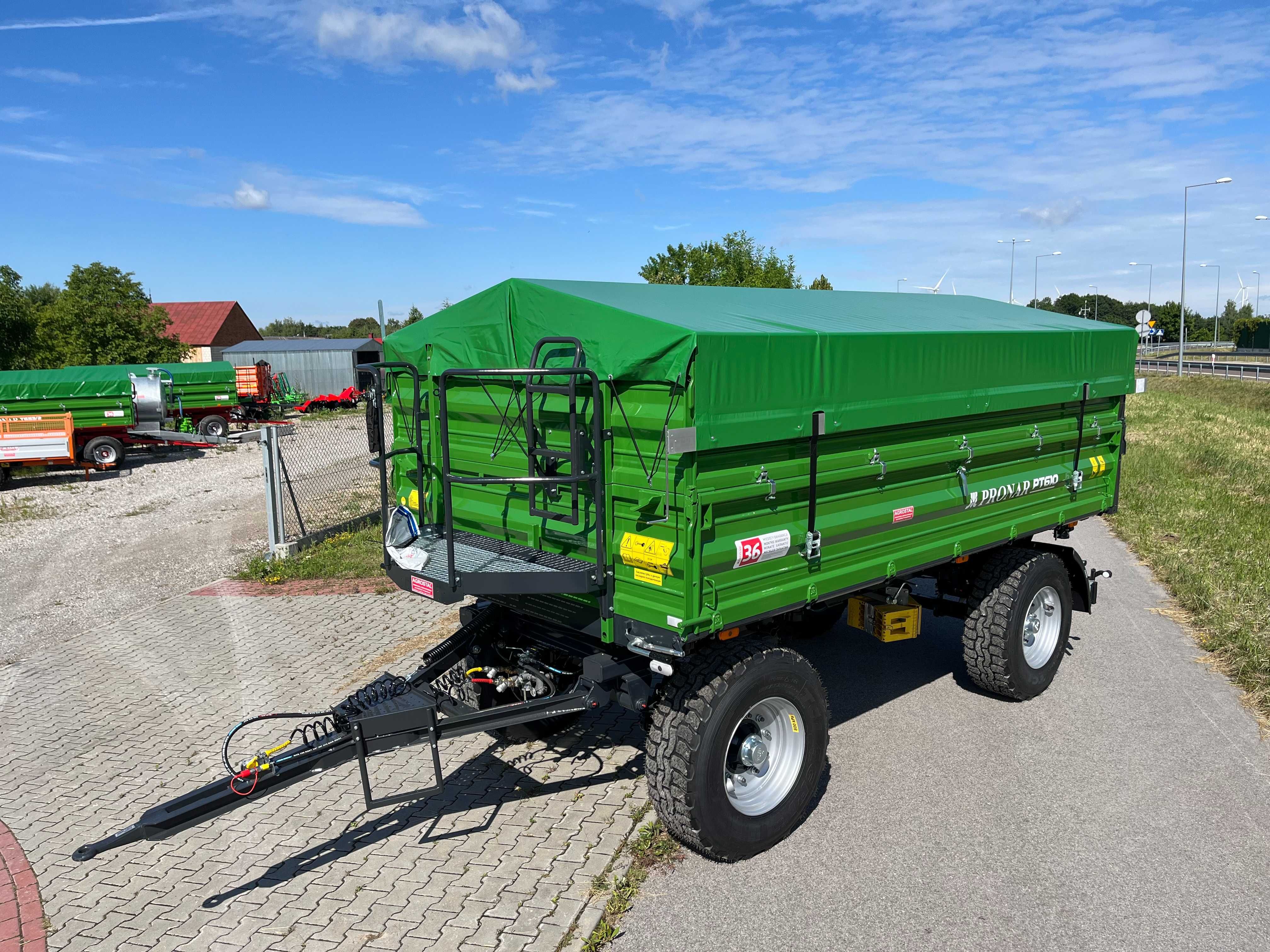 Dwu-osiowa przyczepa 10 TON PRONAR PT610 PALETOWA