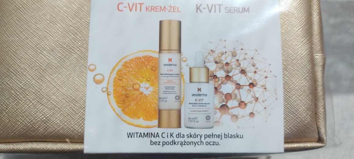 Zestaw kosmetyków Sesderma C-VIT + K-VIT nowy oryginalnie zapakowany