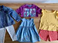 Пакет одягу для дівчинки 1,5-2 роки( плаття, джинсова куртка, шорти)