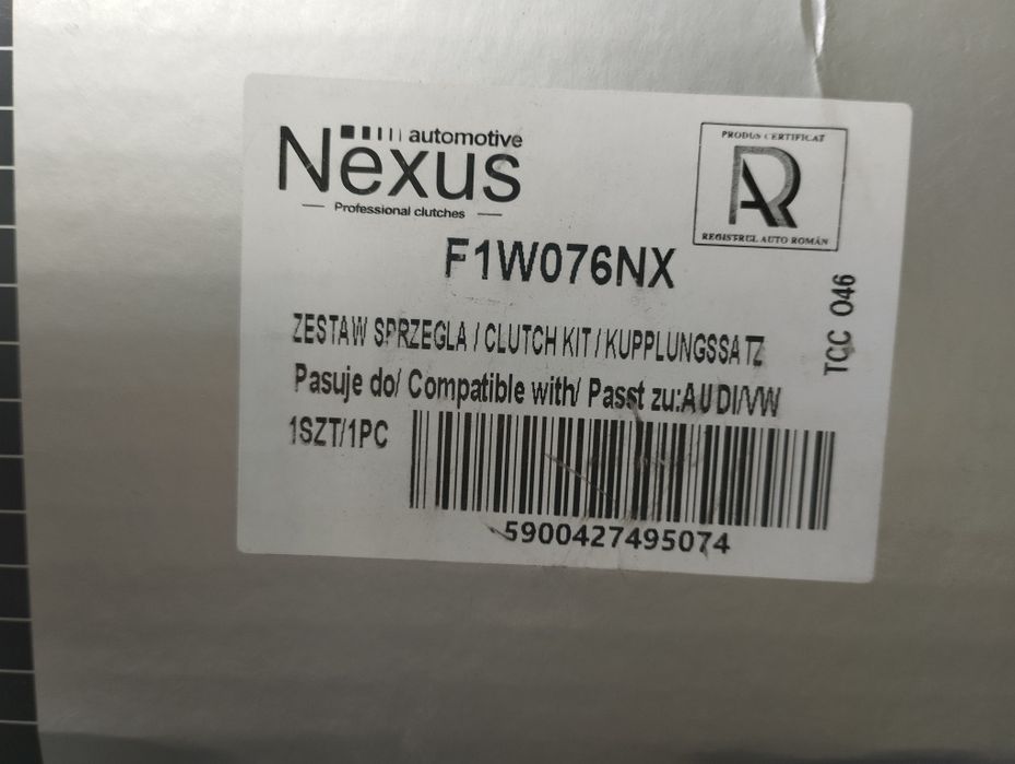 Комплект зчеплення для Volkswagen golf Nexus F1W076NX