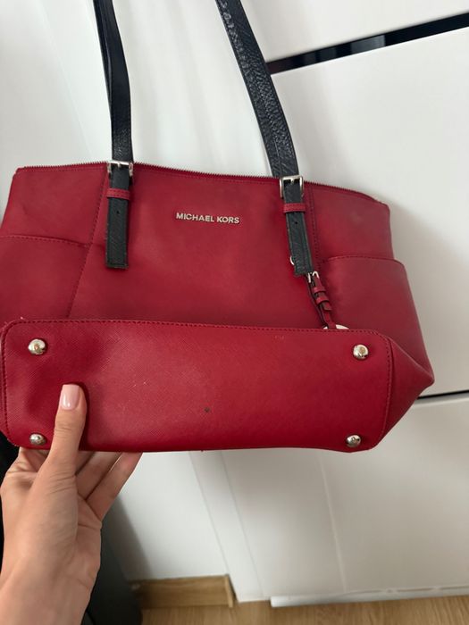 Michael Kors czerwona shoperka Torebka