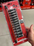Набір головок 1/4'' SHOCKWAVE MILWAUKEE подовжених, на планці (12шт)