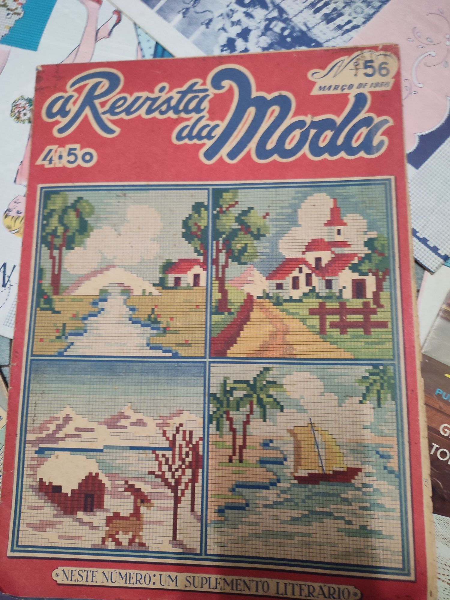 150 Revistas vintage de 1945/1950 de bordados crochê artes