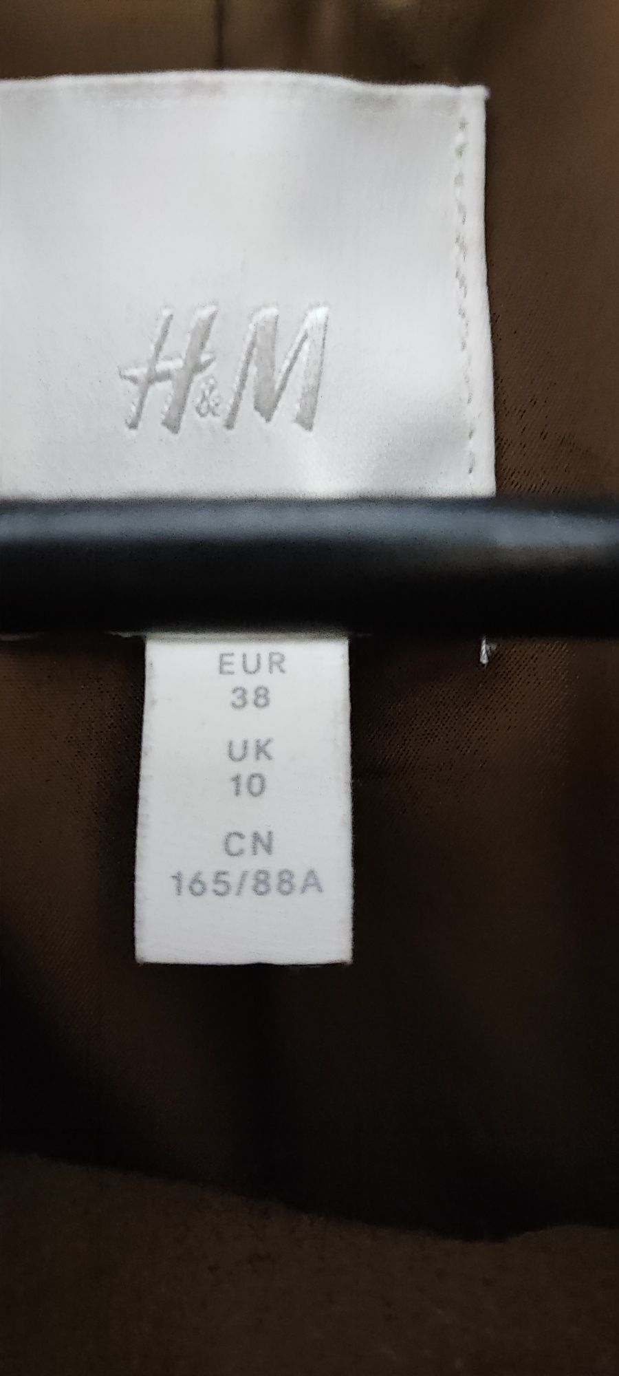 Płaszczyk brąz karmel h&m 38 M