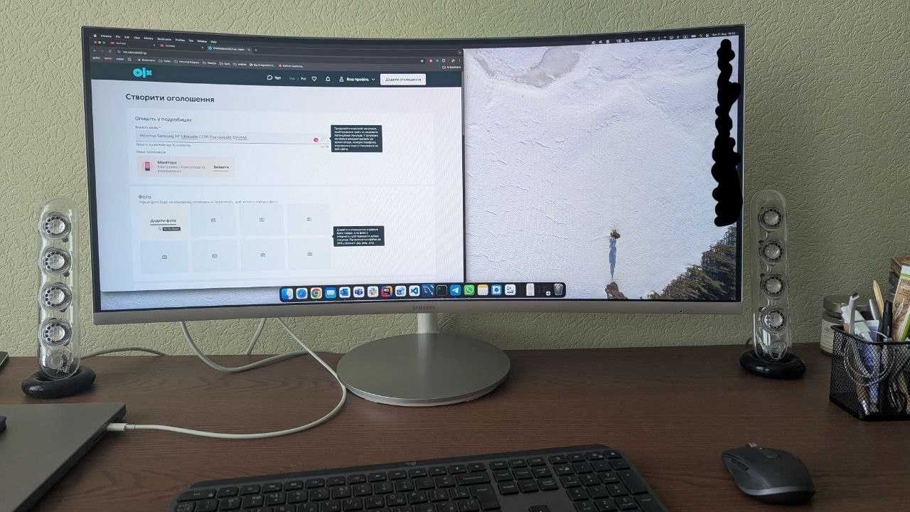 Монітор Samsung 34" Ultrawide CJ791 Thunderbold 3/HDMA