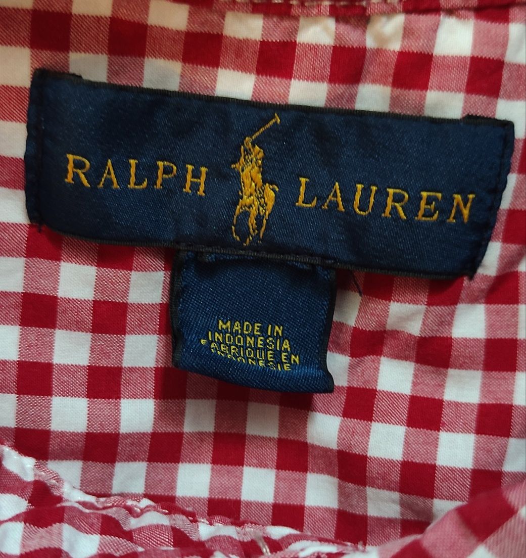 Ralph Lauren świetny stan oryginalna koszula czerwona w kratę S