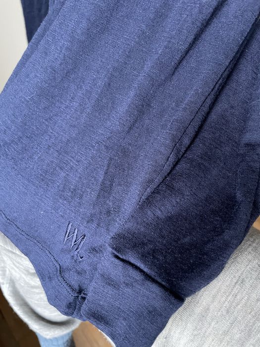 Komplet merino wełna woolland 122-128 getry bluzka