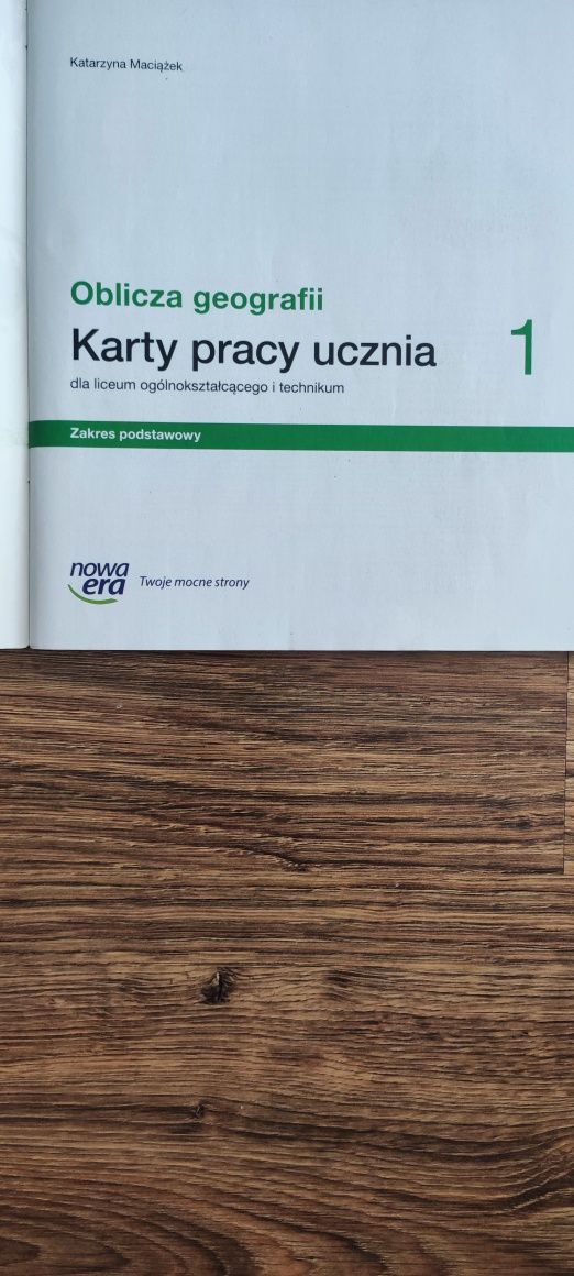 Oblicza geografii 1, karty pracy ucznia, zakres podstawowy