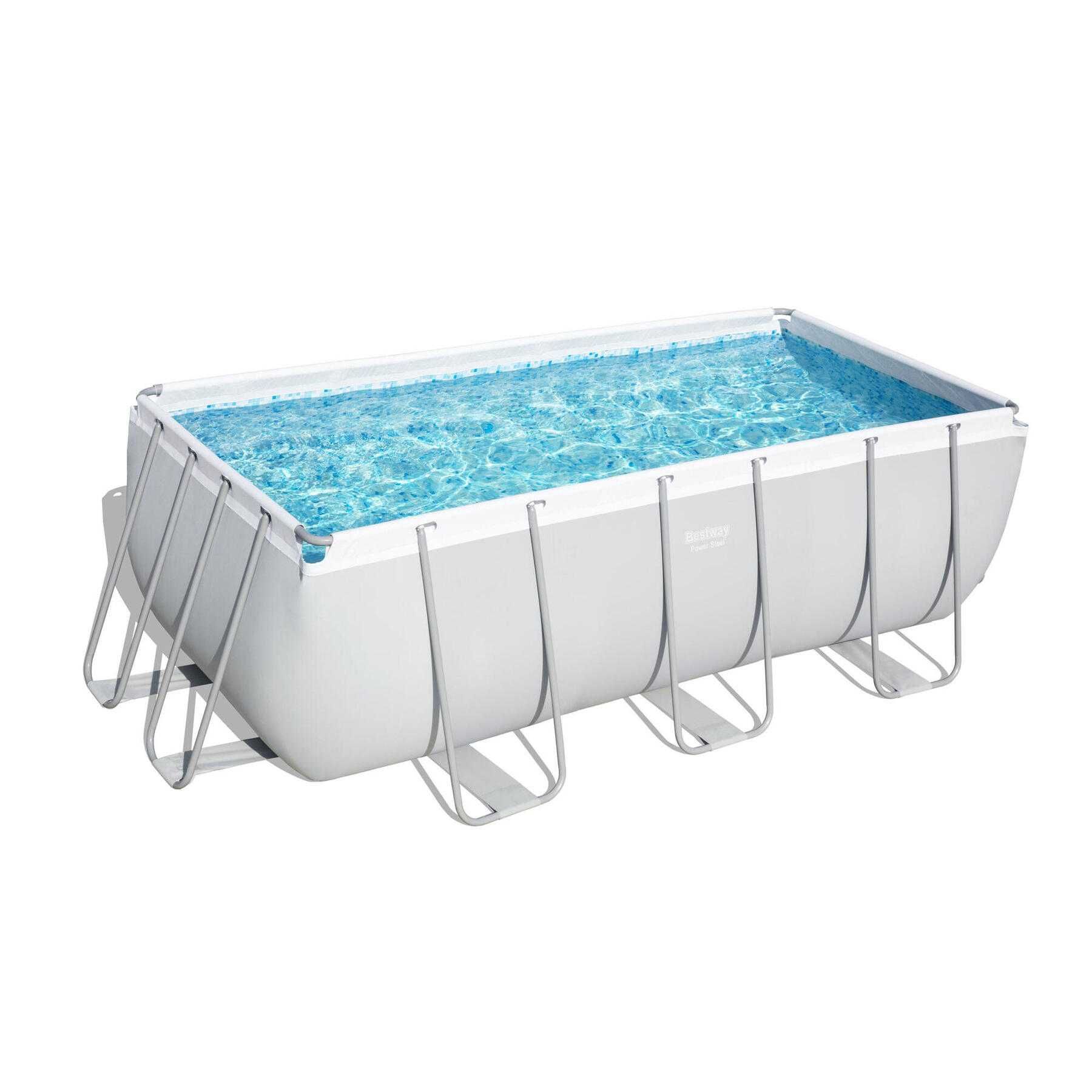 Conjunto Piscina Bestway rectangular 412X201X122 com acessórios