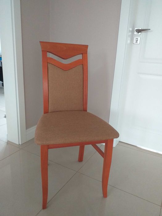 krzesło drewniane bukowe kolor orange