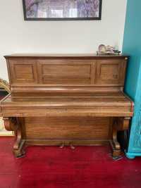Piękne zabytkowe pianino palisandrowe palisander Brodrene Hals