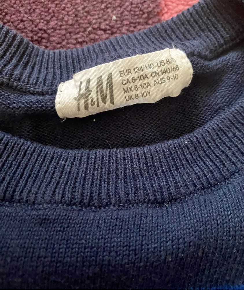 Sweter H&M 134-40 bawełna stan idealny