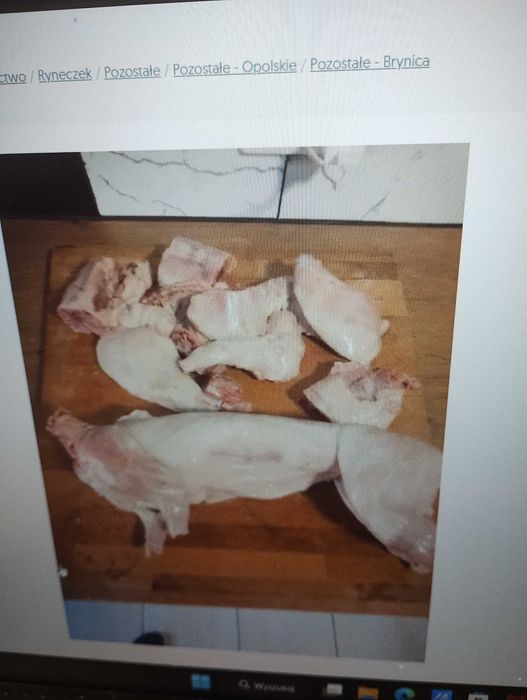 Tuszka z królika świeża na zamówienie