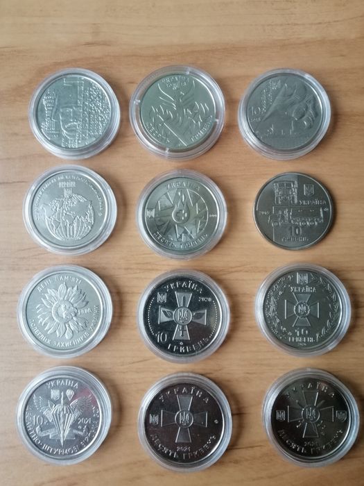 Монети України  10 грн, 2018-2022 рр.