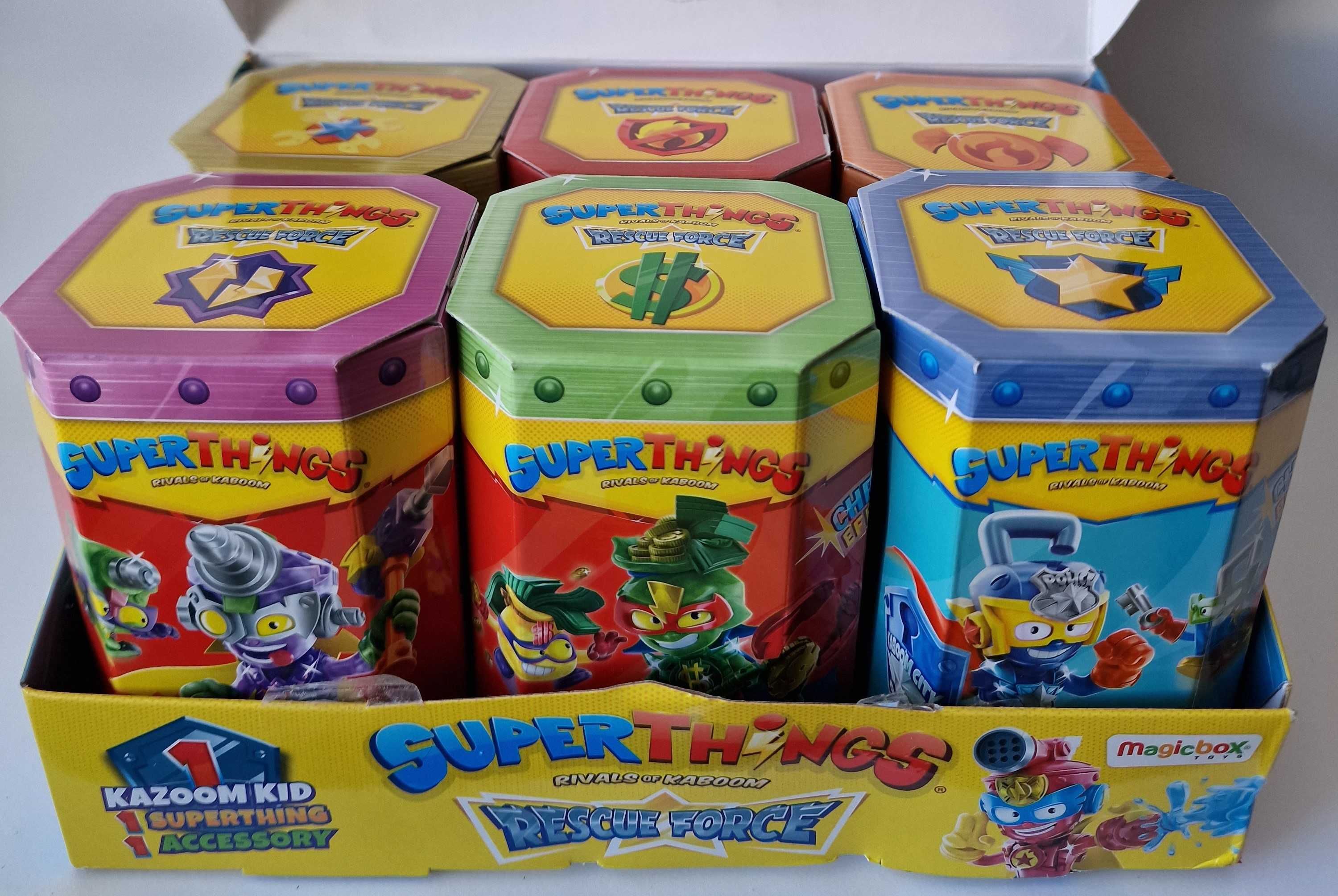 6 X figurki box superthings 10 superzings KAZOOM KID  RESCUE FORCE