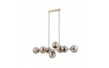 lampa wisząca molite 1098 8xe14 złoty/bursztynowy