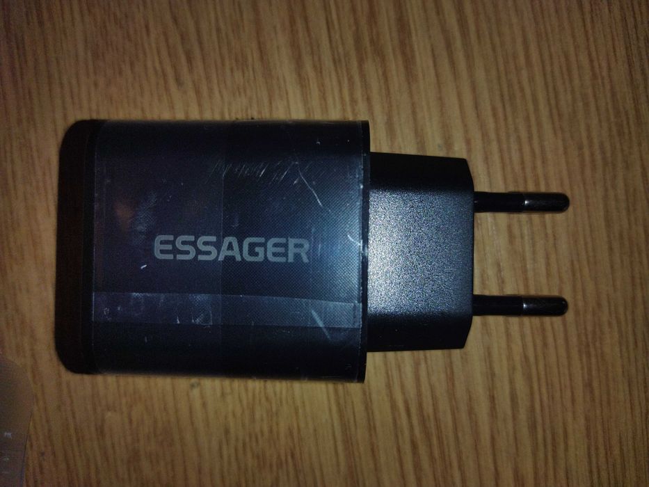Комплект Essager зарядное 30w type-c + кабель 2м type-c - type-c 100w