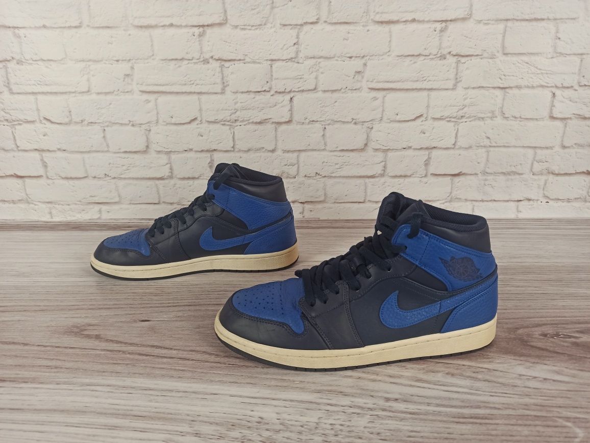 Кросівки Jordan 1 mid obsidian game royal, 43-27.5см.