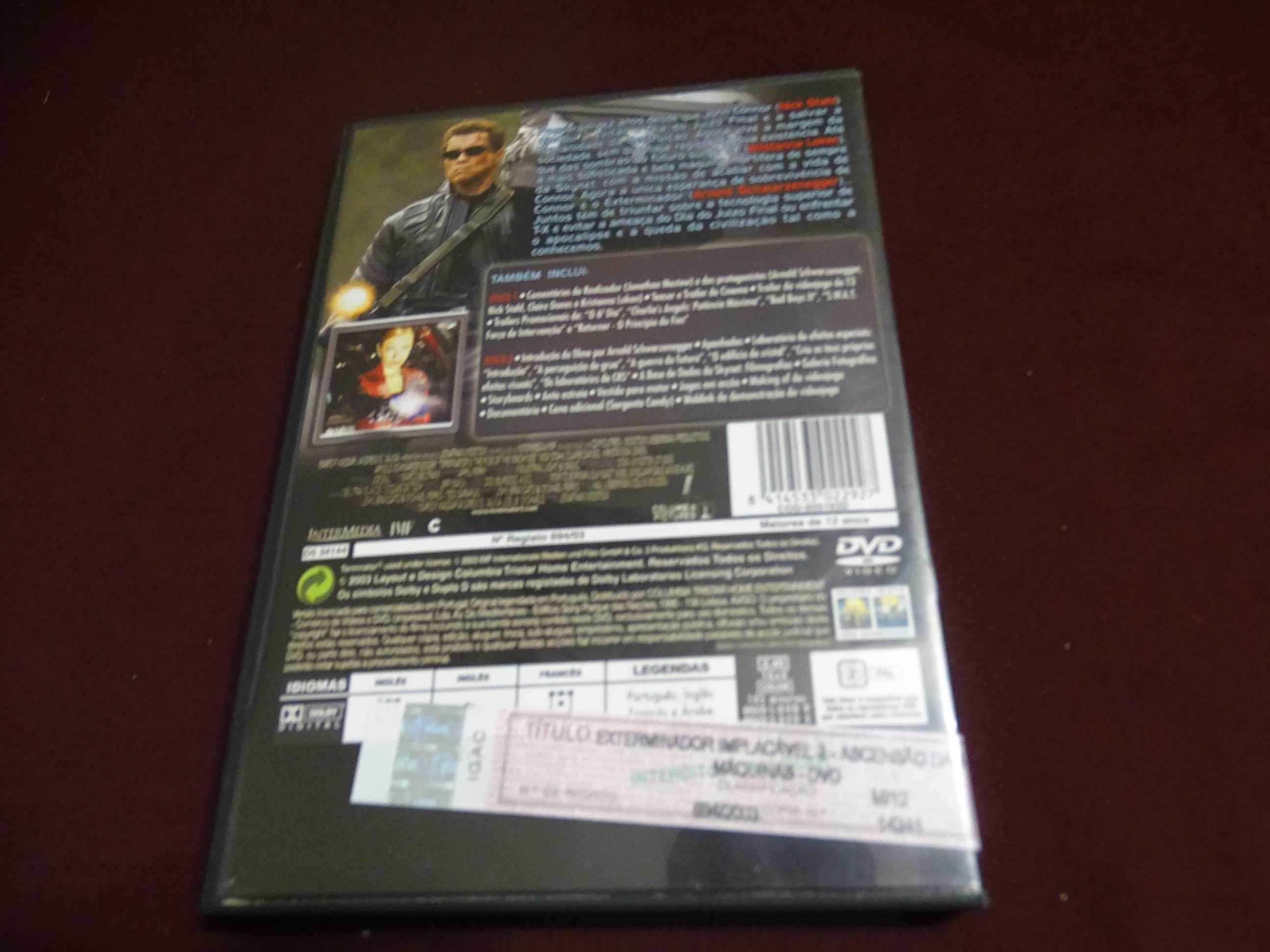 DVD-Exterminador implacável-Schwarzenegger-Edição 2 discos