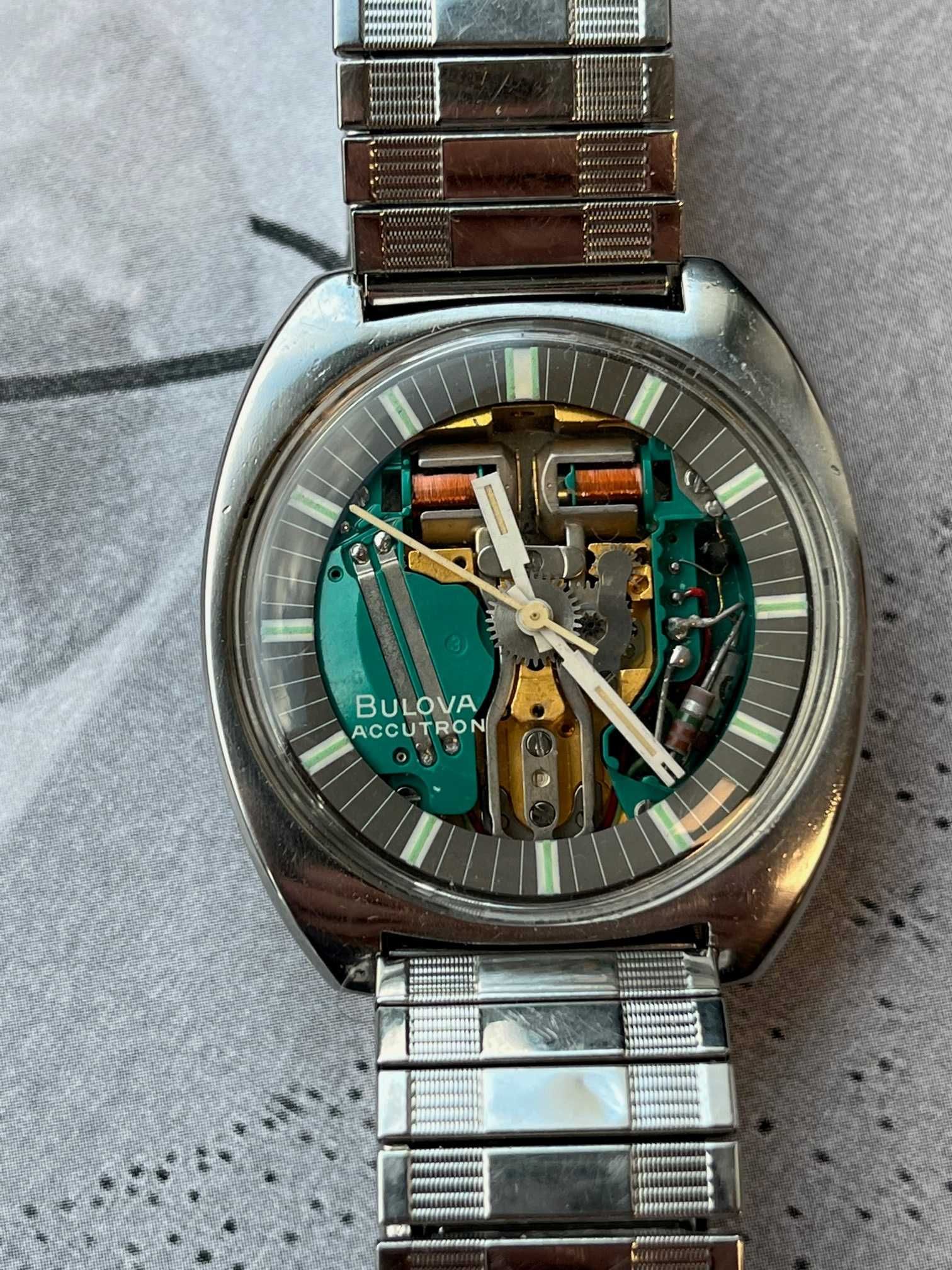 Zegarek Bulova Spaceview Accutron 770 T model 1969r Pudełko + serwis