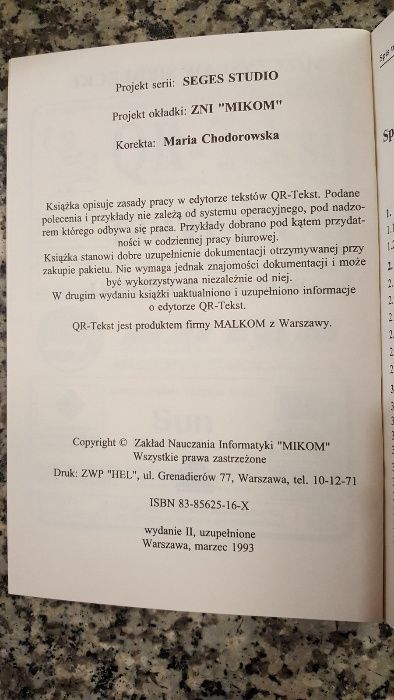 QR-tekst w pracy biurowej M.Siedlecki