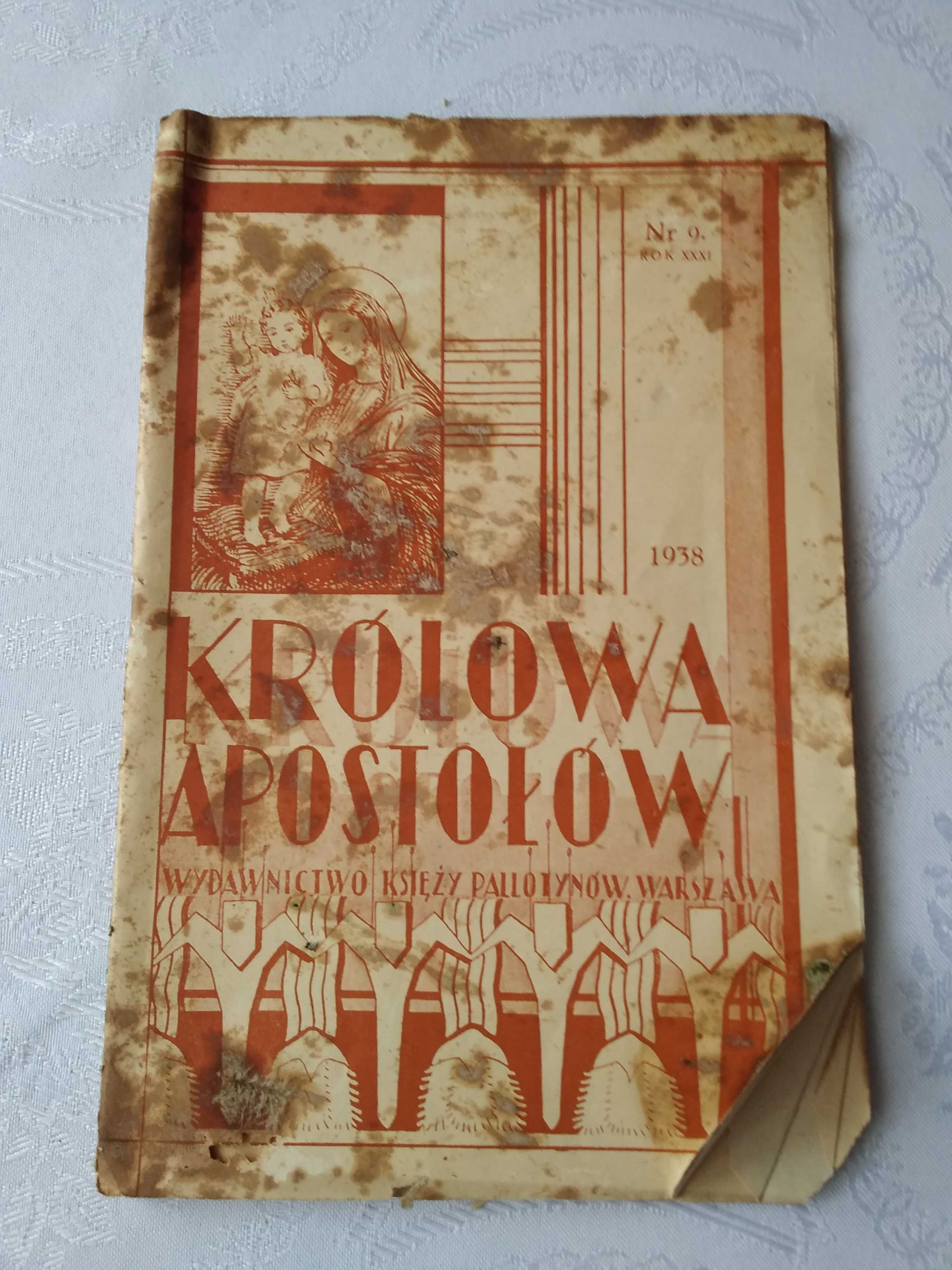 Królowa Apostołów nr 9 1948 wydawnictwo księży Pallotynów