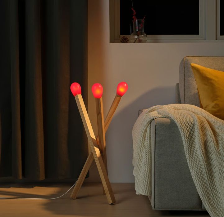 Ikea Strala lampa zapałki