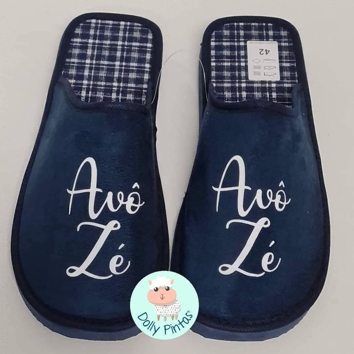 Pantufas e chinelos personalizados bebé criança adulto