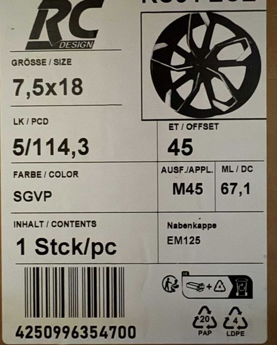 Alufelgi 5x114,3 r18 NOWE! Mitsubishi ASX Lancer Outlander Eclipse 209