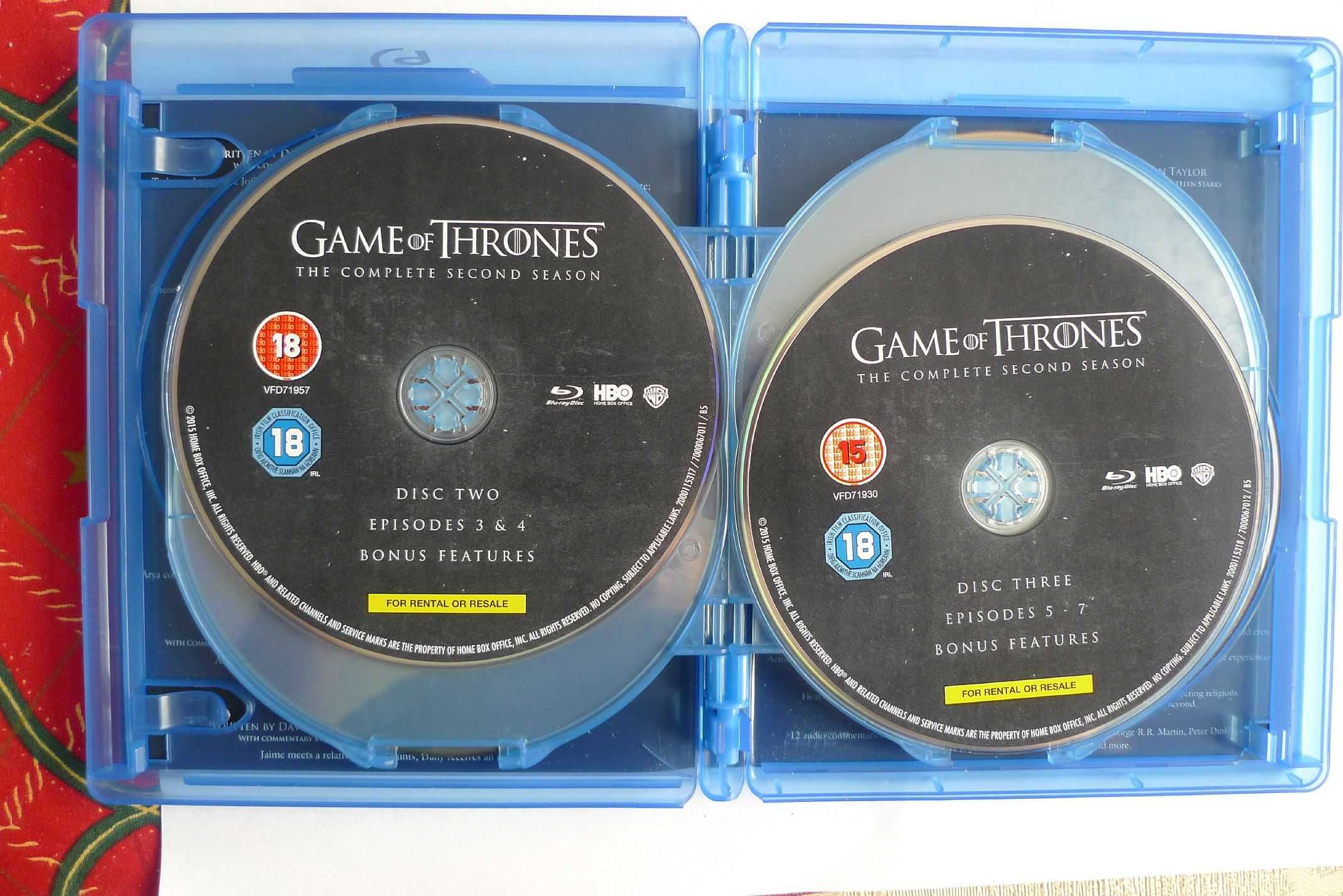 Gra o tron Sezon 1 i 2 blu-ray
