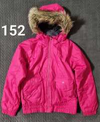 H&M różowa kurtka zimowa ocieplana r. 152