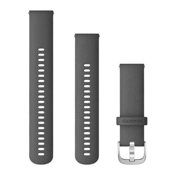 Garmin Quick Release 22mm band shadow gray with silver hard